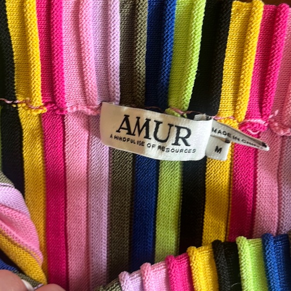 AMUR Annika Knit Set in Vibrant Colorful Stripe - Picture 5 of 16